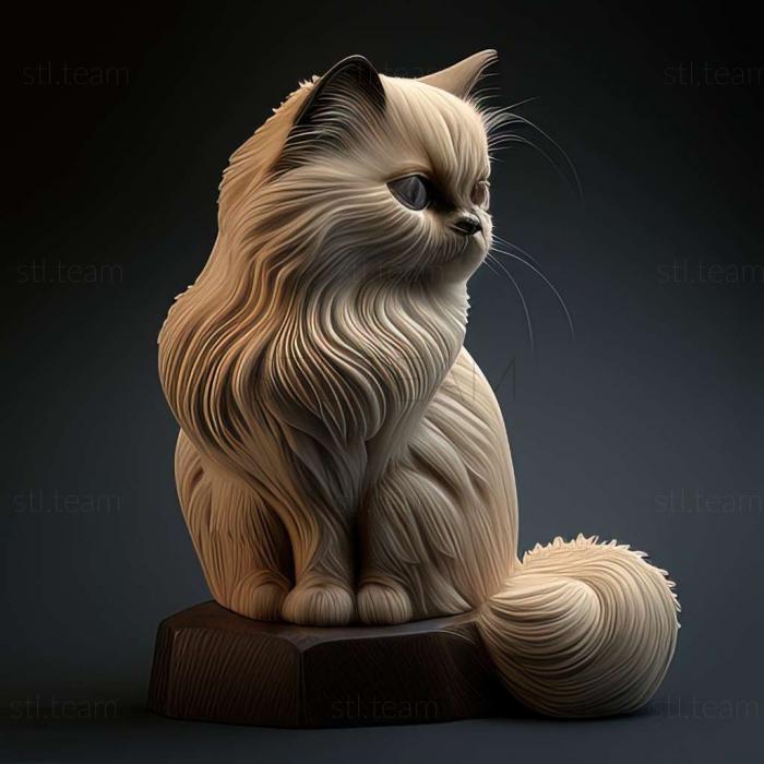 3D model Birman cat (STL)